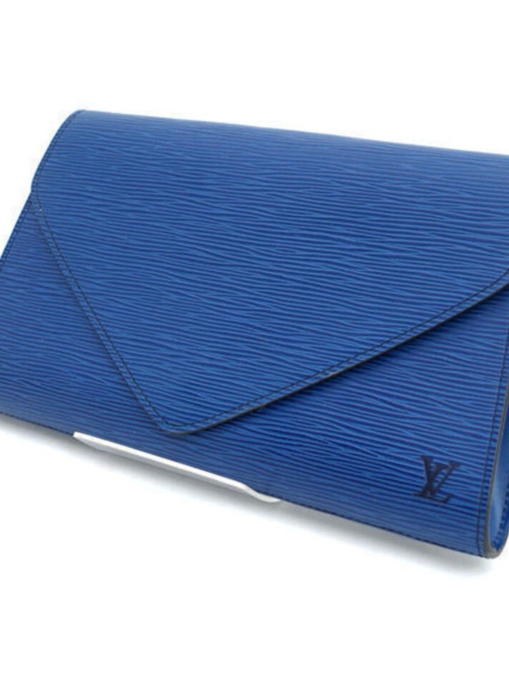 LOUIS VUITTON Epi Art Deco Clutch Bag Blue
